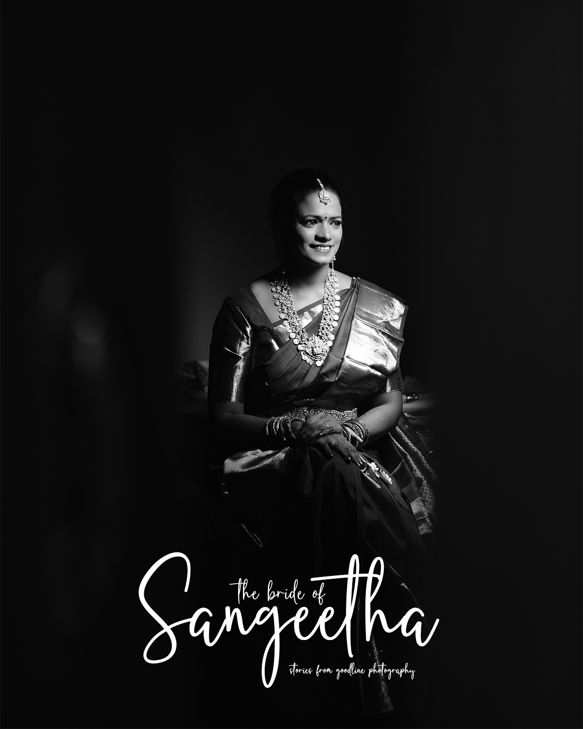 Bride posing with bold look