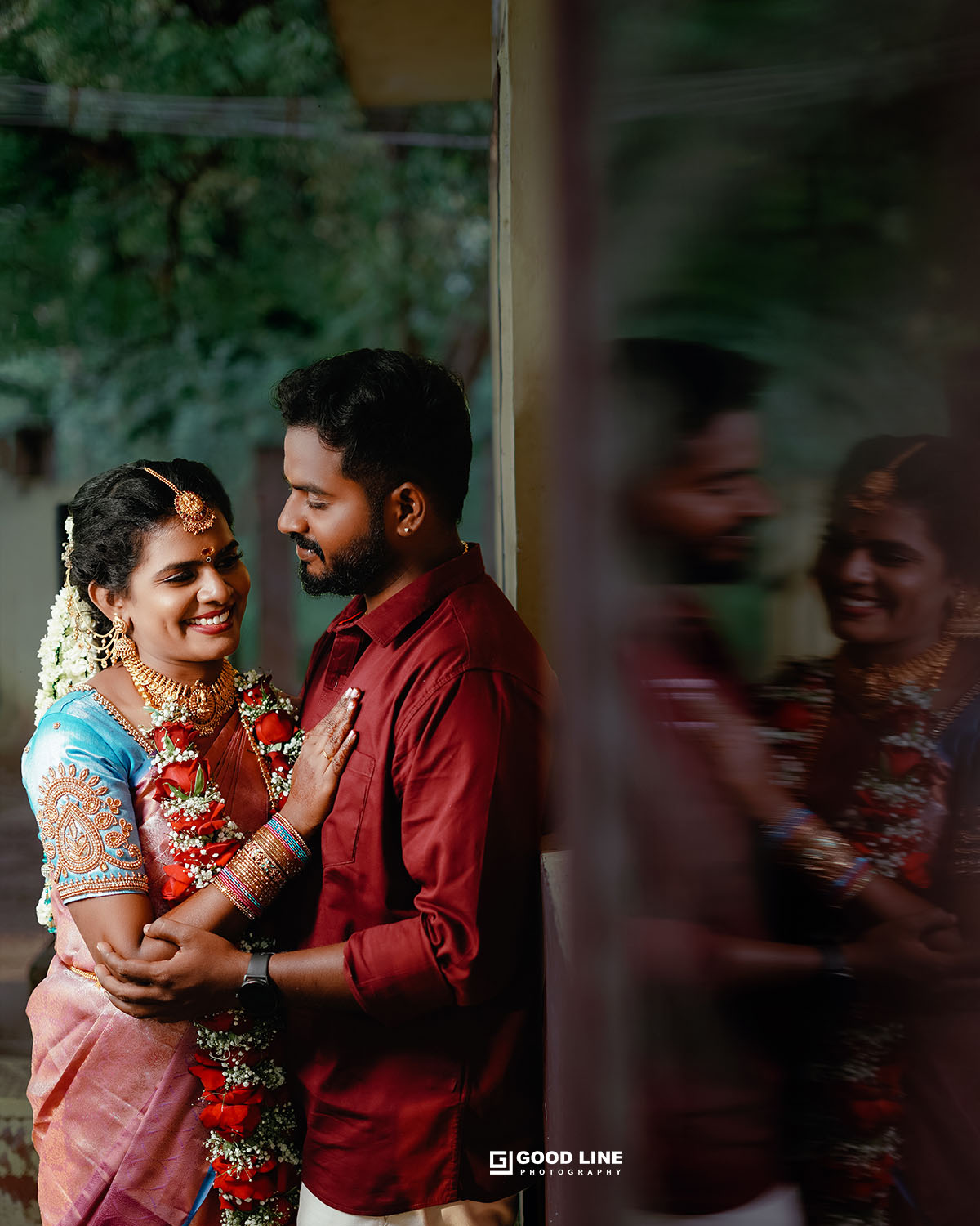 Candid engagement moment